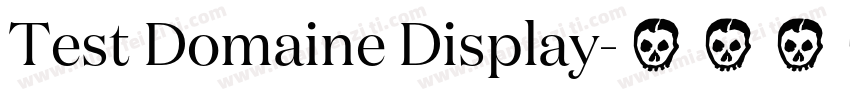 Test Domaine Display字体转换